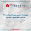 YKS'YE GİRECEK OLAN TÜM ÖĞRENCİLERİMİZE BAŞARILAR DİLERİZ.