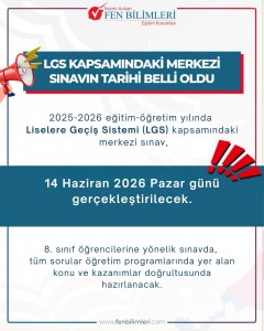 LGS SINAV TARİHİ BELLİ OLDU