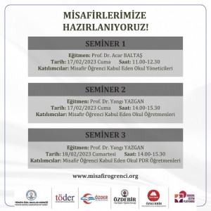 MİSAFİR ÖĞRENCİLERİMİZİ EN İYİ ŞEKİLDE KUCAKLAYABİLMEK İÇİN EĞİTİMLERE BAŞLIYORUZ.