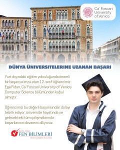 YURT DIŞI ÜNİVERSİTE BAŞARIMIZ