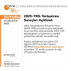 2025 YKS AÇIKLANDI