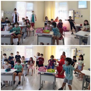 KELEBEK SINIFI ÖĞRENCİLERİ, 1-A SINIFINI ZİYARET EDEREK, GELECEK SENE İÇİN HAZIRLIK YAPTILAR.