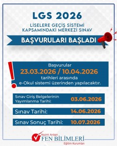 2026 LGS BAŞVURULARI BAŞLADI