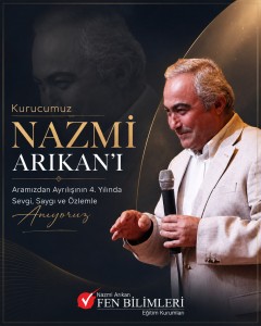 KURUCUMUZ NAZMİ ARIKAN'IN ARAMIZDAN AYRILIŞININ 4. YILINDA SEVGİ, SAYGI VE ÖZLEMLE ANIYORUZ.