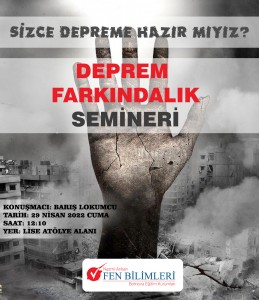 DEPREM FARKINDALIK SEMİNERİ.