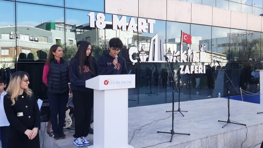 18 MART ÇANAKKALE ZAFERİ VE ŞEHİTLERİ ANMA GÜNÜ TÖRENİMİZ.