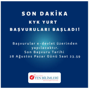 KYK YURT BAŞVURULARI BAŞLADI.