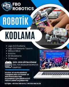 FBO ROBOTICS'TE ROBOTİK VE KODLAMA EĞİTİMİ BAŞLIYOR!