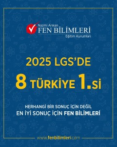 2025 LGS'DE 8 TÜRKİYE 1.Sİ