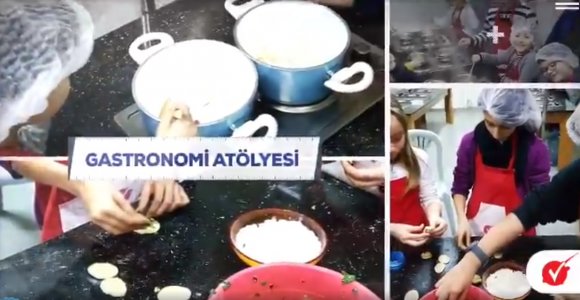 GASTRONOMİ ATÖLYESİ ÖĞRENCİLERİMİZE SAĞLIKLI BESLENME VE YEMEK KÜLTÜRÜNÜ ÖĞRETMEYİ HEDEFLEMEKTEDİR