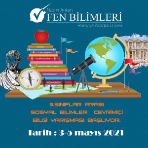 9. SINIFLAR ARASI SOSYAL BİLİMLER ÇEVRİMİÇİ BİLGİ YARIŞMASI BAŞLIYOR. 