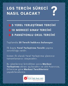  LGS TERCİH SÜRECİ