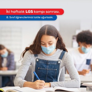 8. SINIF ÖĞRENCİLERİMİZİ, İKİ HAFTALIK LGS KAMPI SONRASI BUGÜN TATİLE UĞURLADIK.