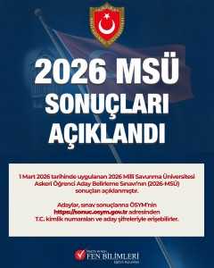 2026 MSÜ SINAV SONUÇLARI AÇIKLANDI