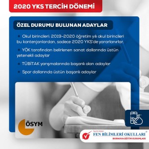 OKULUMUZ REHBERLİK BİRİMİ TARAFINDAN HAZIRLANAN, BU AY Kİ ÖĞRENCİ BÜLTENİMİZİN KONUSU İSE ''2020 YKS TERCİH DÖNEMİ '' ÜNİVERSİTE HAZIRLIK SÜRECİNDE GELECEĞİNİZE ŞEKİL VERMEK İÇİN LÜTFEN OKUYUNUZ !