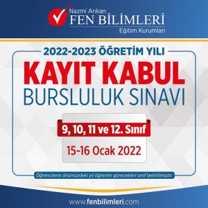 2022-2023 EĞİTİM ÖĞRETİM YILI KAYIT KABUL SINAVI BAŞVURULARIMIZ BAŞLAMIŞTIR.